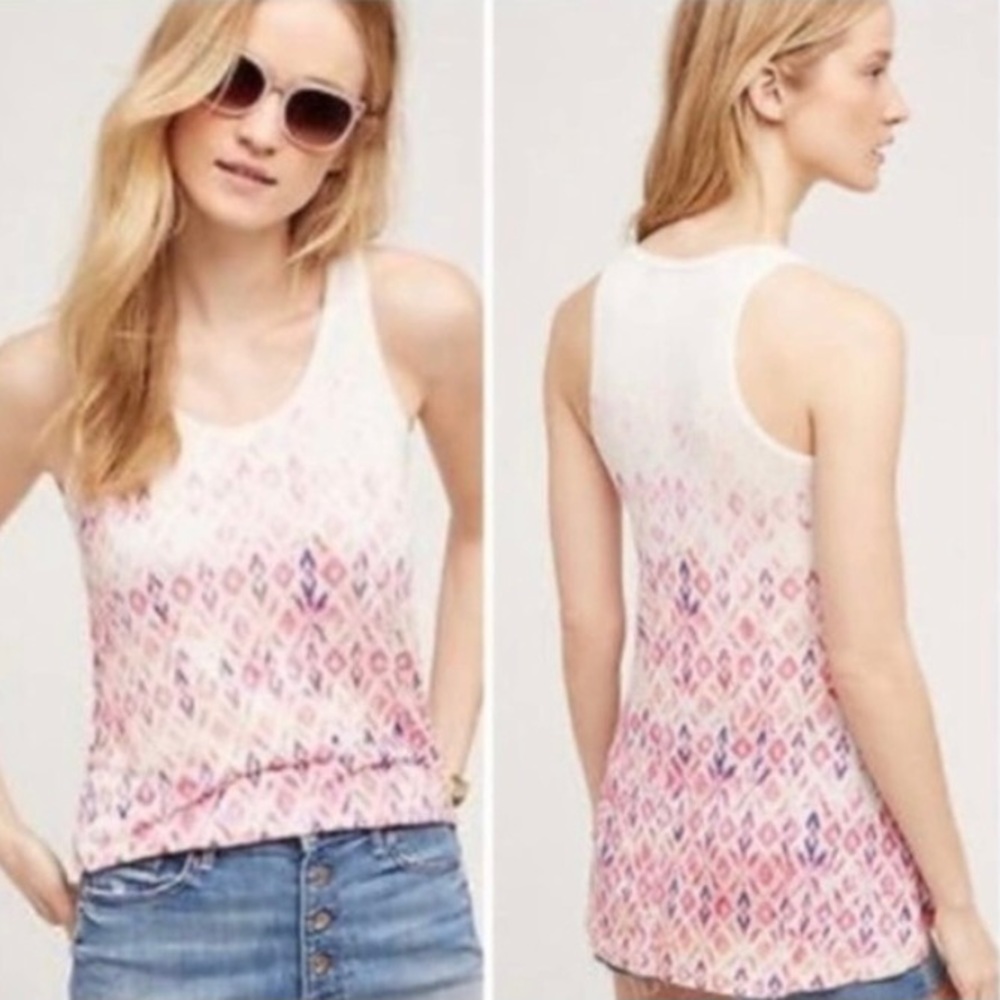 Anthropologie Akemi+Kin Caicos Diamond Swing Tank